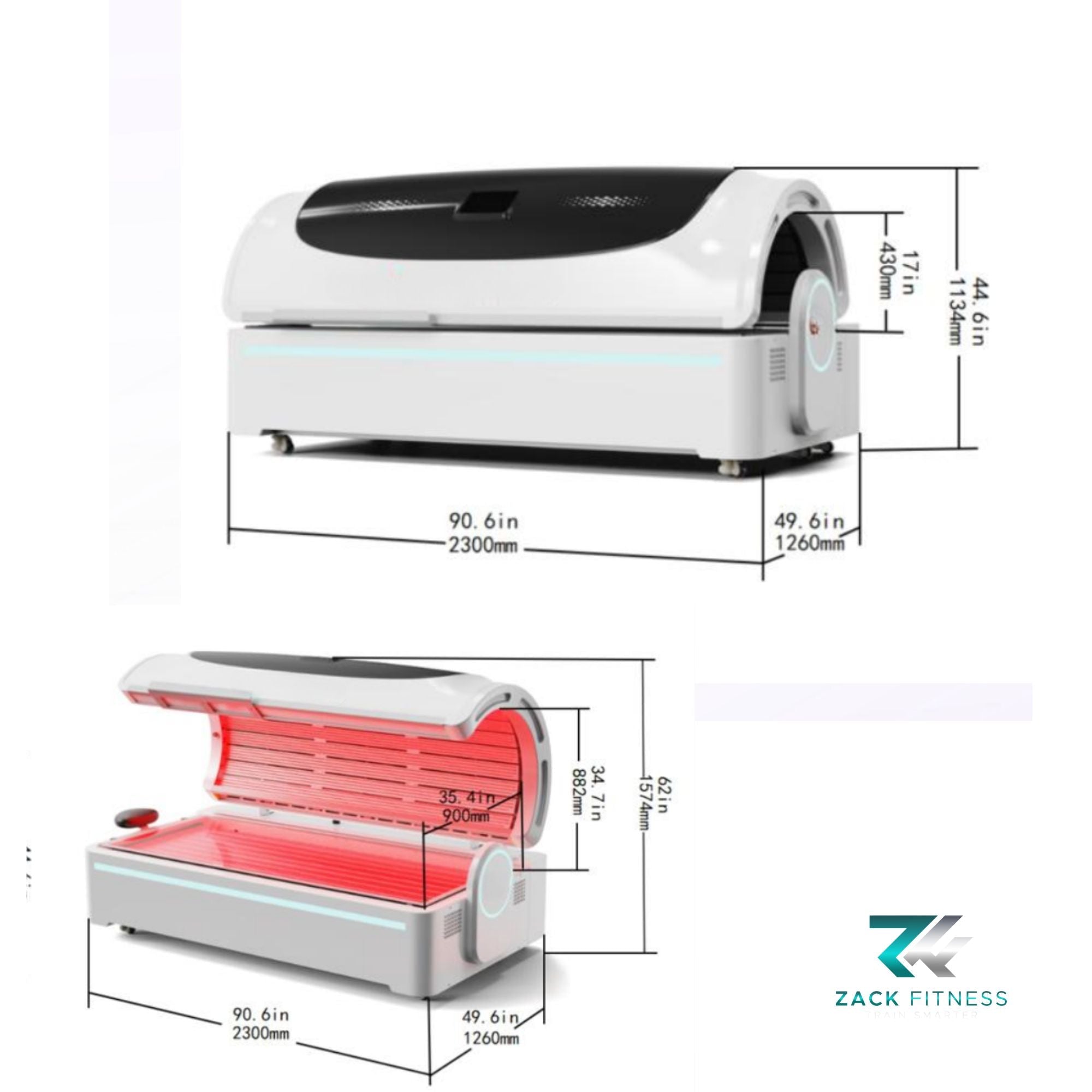 ZACK FITNESS – RED LIGHT THERAPY BED Train harder. Recover faster. Burn fat smarter. - Zack Fitness