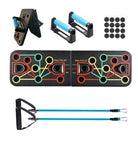 Proper push up training using guided push up board system at home