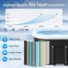 Ice Bath Tub 2025 | 175-Gal Portable Cold Plunge for Athletes & Recovery - Zack Fitness