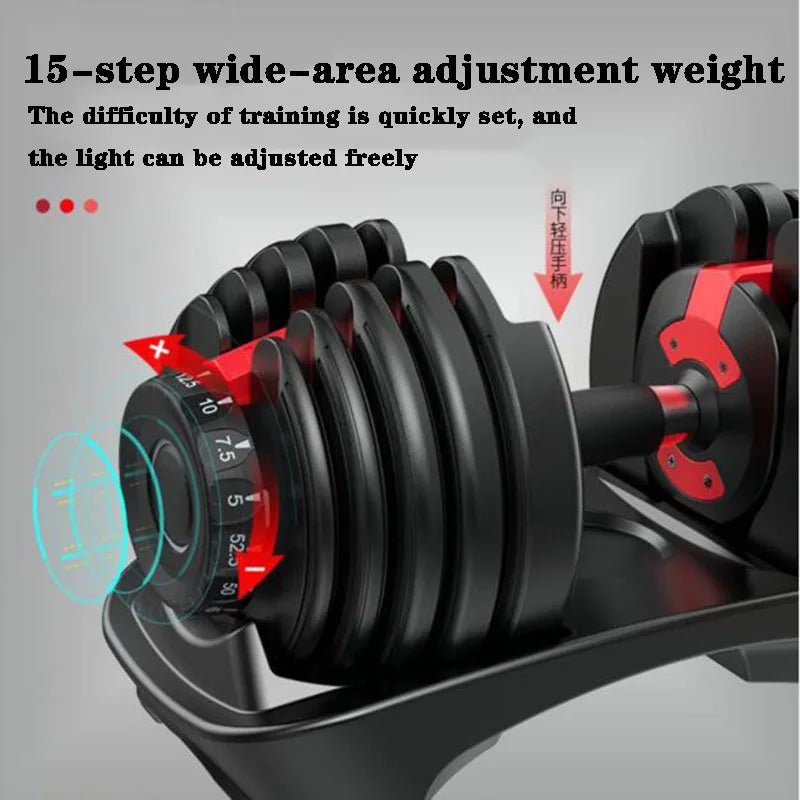 40kg Adjustable Dumbbell – Fast-Lock, Smart Weight for Home Strength Training (90lbs Adjustable Gym Equipment) - Zack Fitness
