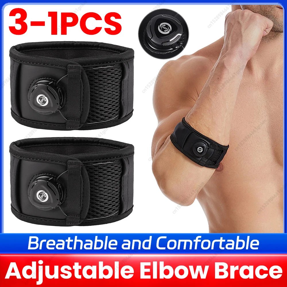 Adjustable Elbow Brace 3-Pack | Pain Relief for Gym, Tennis & Workouts - Zack Fitness