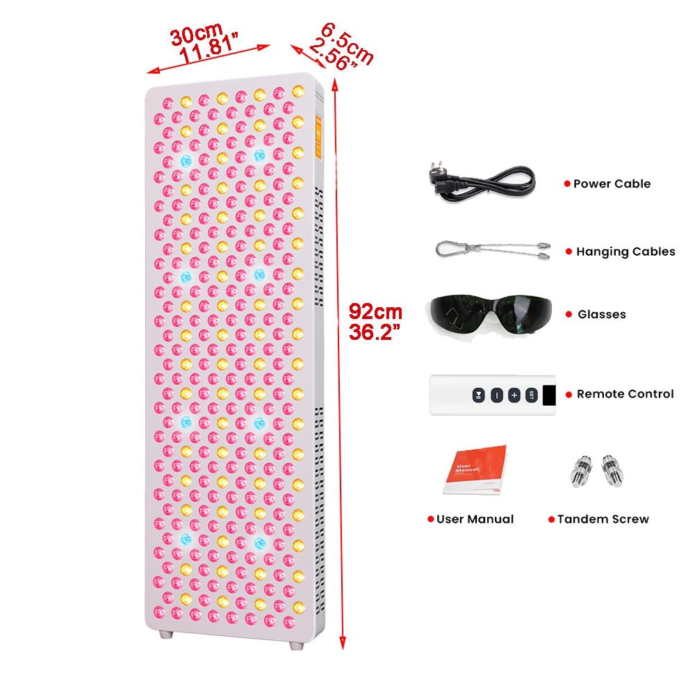 Full spectrum red light therapy panel engineered for consistent long-term wellness and recovery routines.