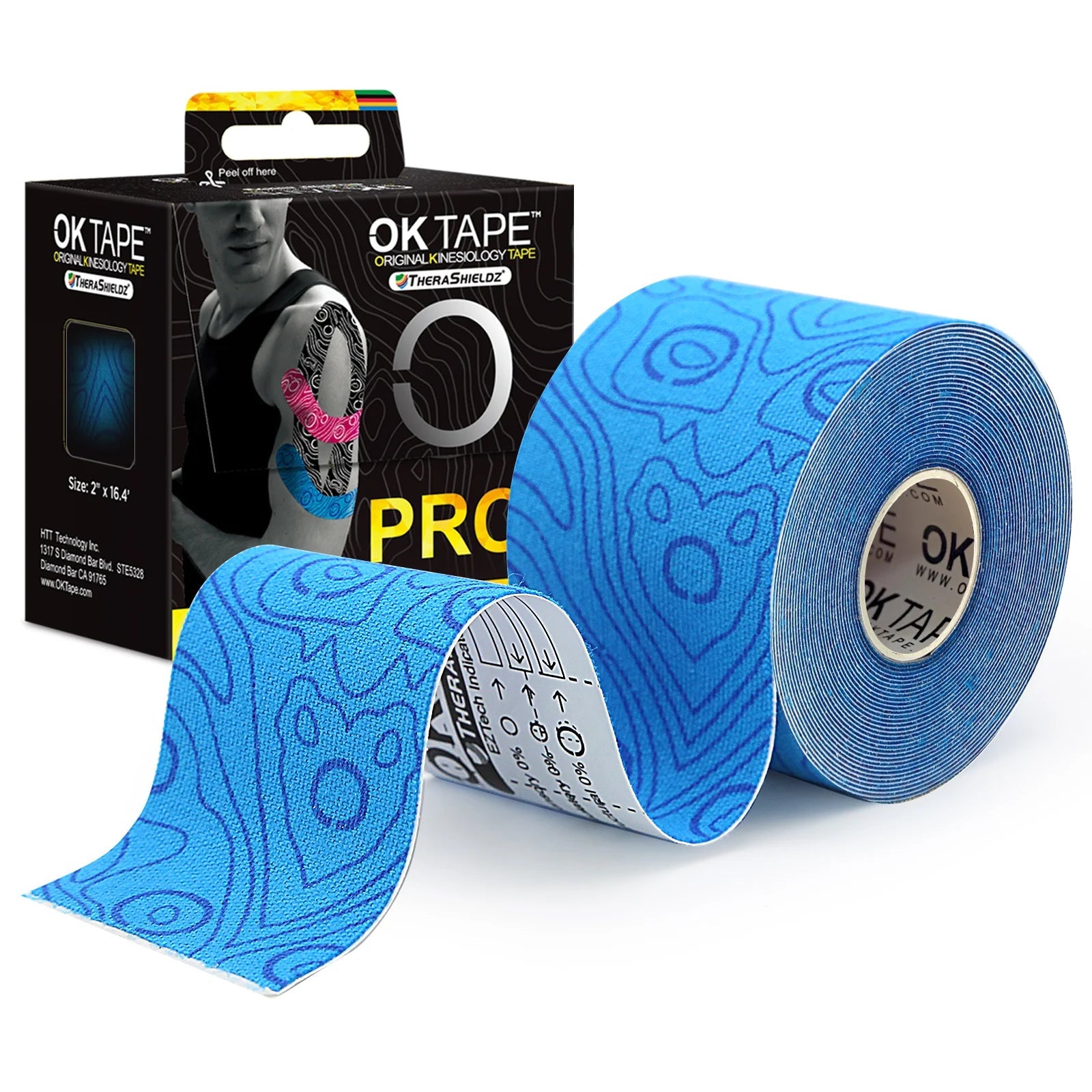 OKTAPE PRO Kinesiology Tape | Waterproof, Latex-Free & Breathable - Zack Fitness