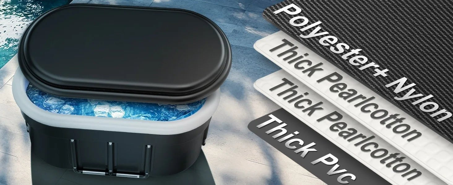 Ice Bath Tub 2025 | 175-Gal Portable Cold Plunge for Athletes & Recovery - Zack Fitness
