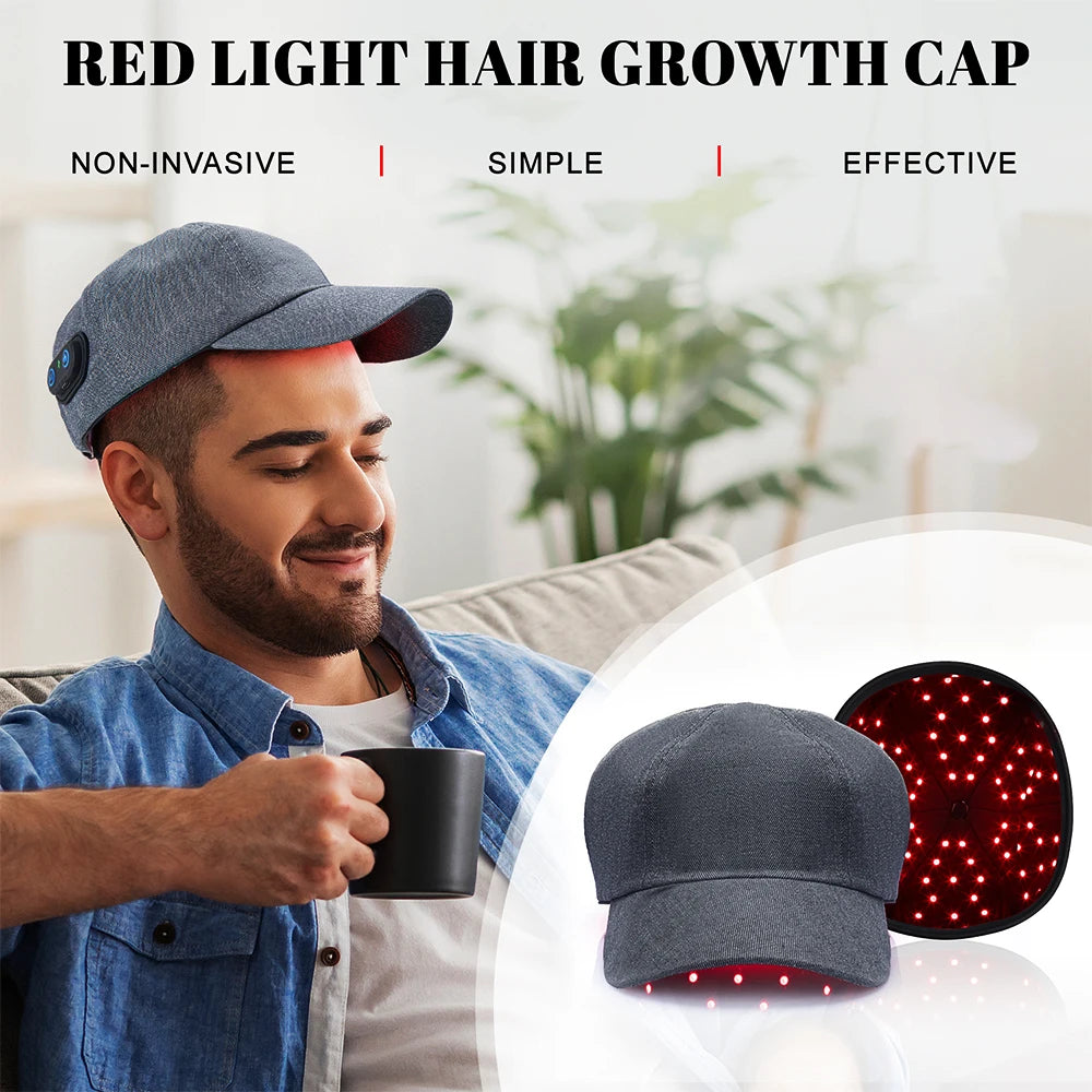 Red Light Therapy Cap 660nm & 850nm – Hair Regrowth & Anti-Hair Loss - Zack Fitness