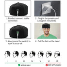 Red Light & Infrared Therapy Cap – 660nm & 830nm LED Hair Growth Helmet | Anti Hair Loss & Scalp Relaxation - Zack Fitness