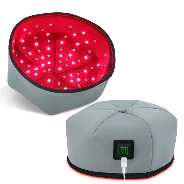 Red Light & Infrared Therapy Cap – 660nm & 830nm LED Hair Growth Helmet | Anti Hair Loss & Scalp Relaxation - Zack Fitness