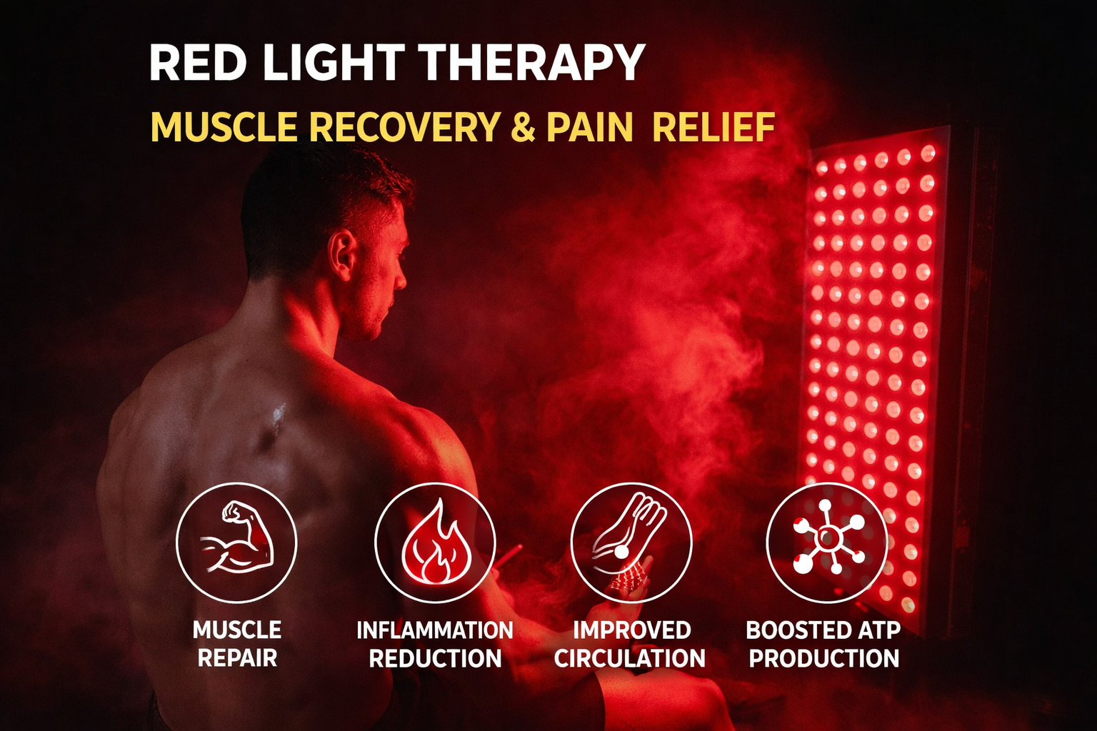 full body red light therapy treatment used for recovery, anti aging and wellness routines