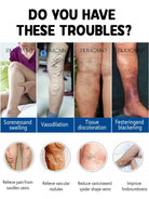 External red light therapy supporting skin appearance and leg comfort for daily wellness routines