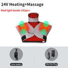 red light therapy heating shoulder wrap used for muscle relaxation