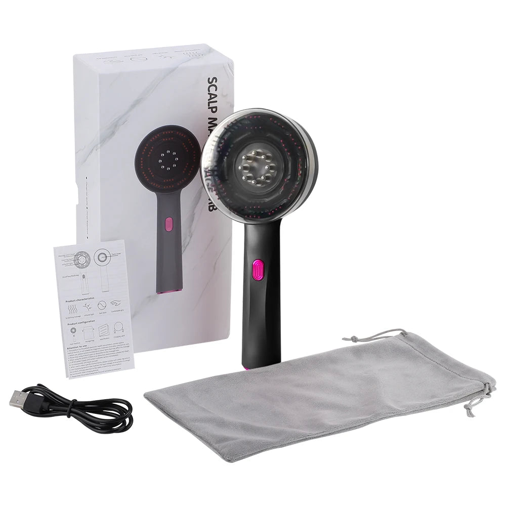 SCALP　MASSAGE　CОMB Red Light Scalp Massage Comb 630nm for Hair Growth Therapy – Zack