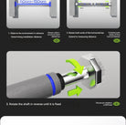 adjustable width telescopic pull-up bar fitting multiple doorway sizes