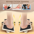 curved wooden ankle trainer for balance and rehabilitation exercises