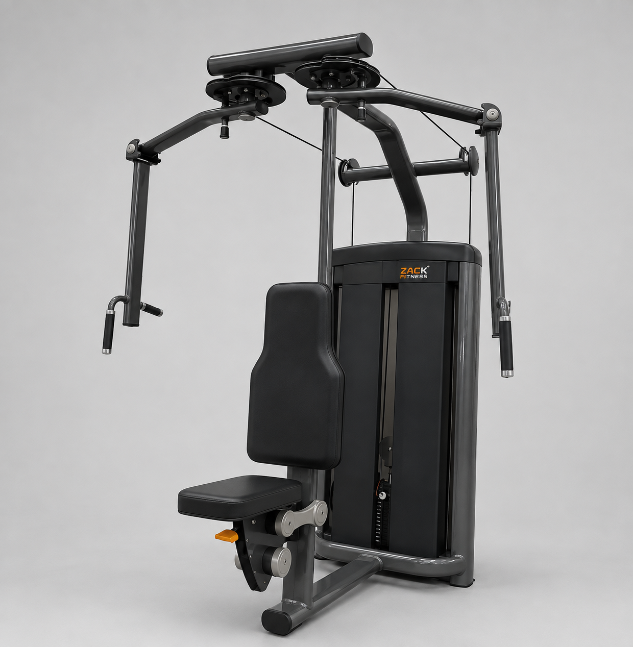Zack Fitness CBL-05 selectorised pec fly rear delt machine front view