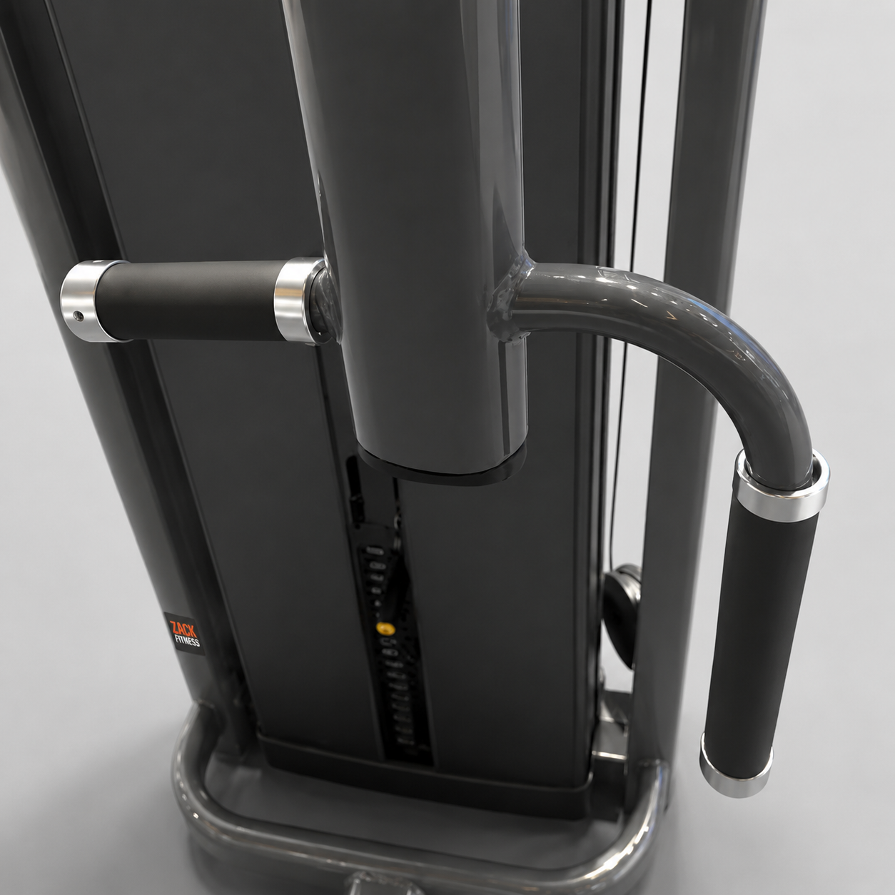 CBL-05 rotating handle and selectorised weight stack detail