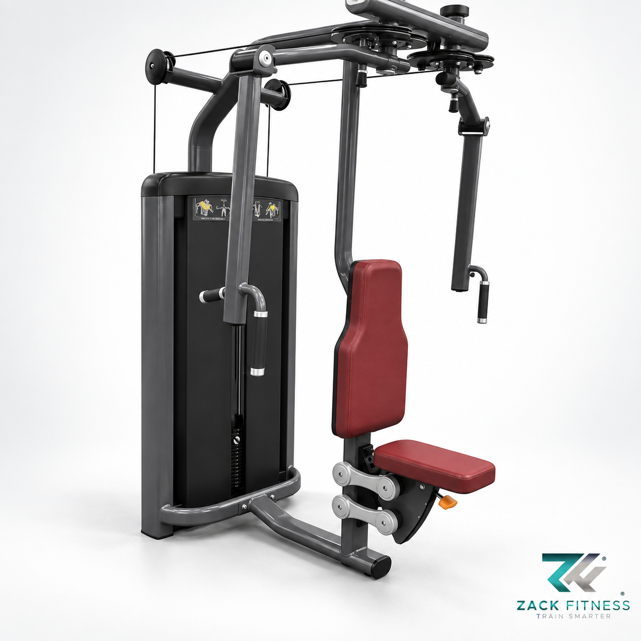 CBL-05 dual function chest and rear deltoid machine rear view