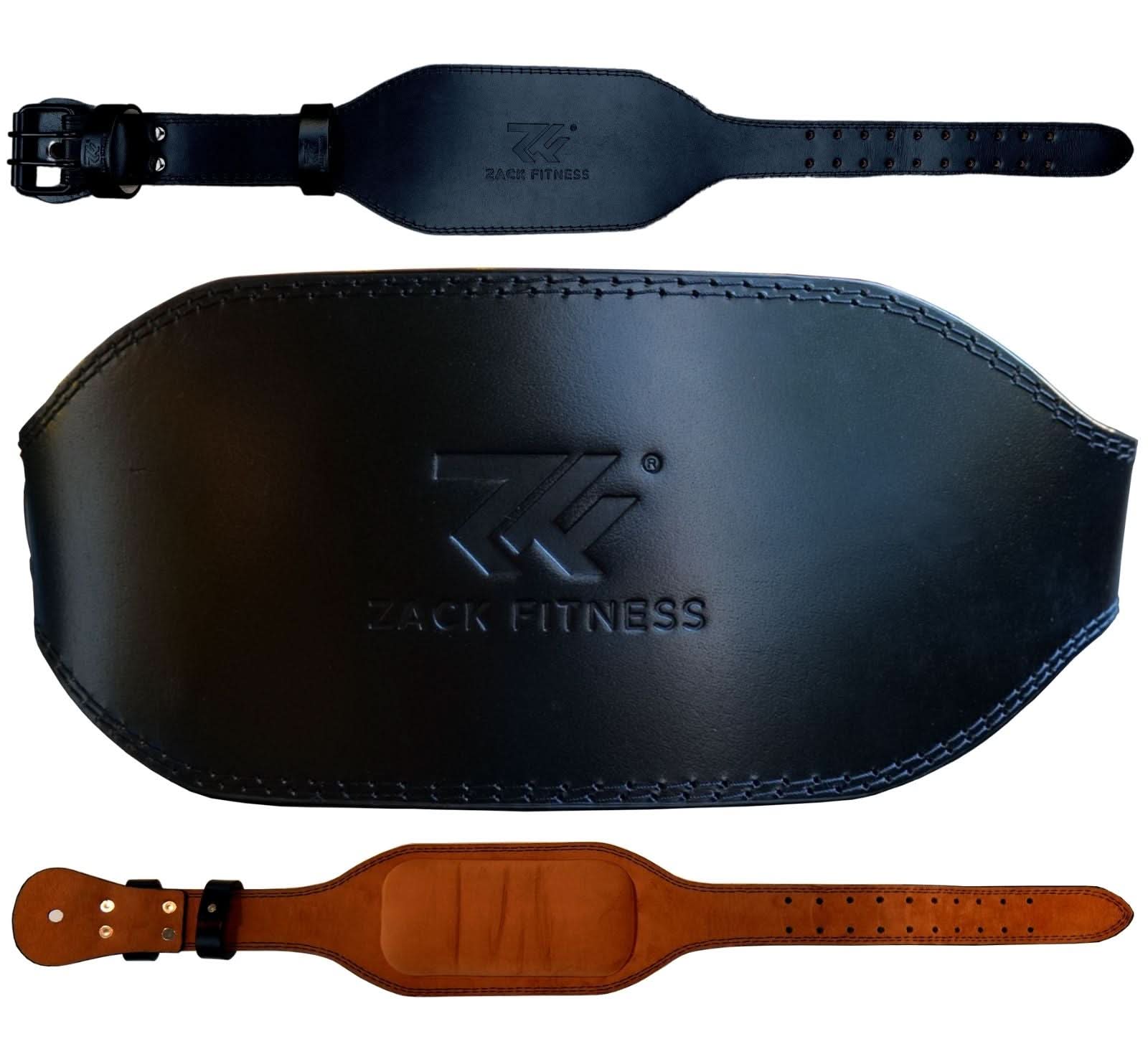 6 inch leather weightlifting belt with wide lumbar support designed for squats and deadlifts in UK gyms